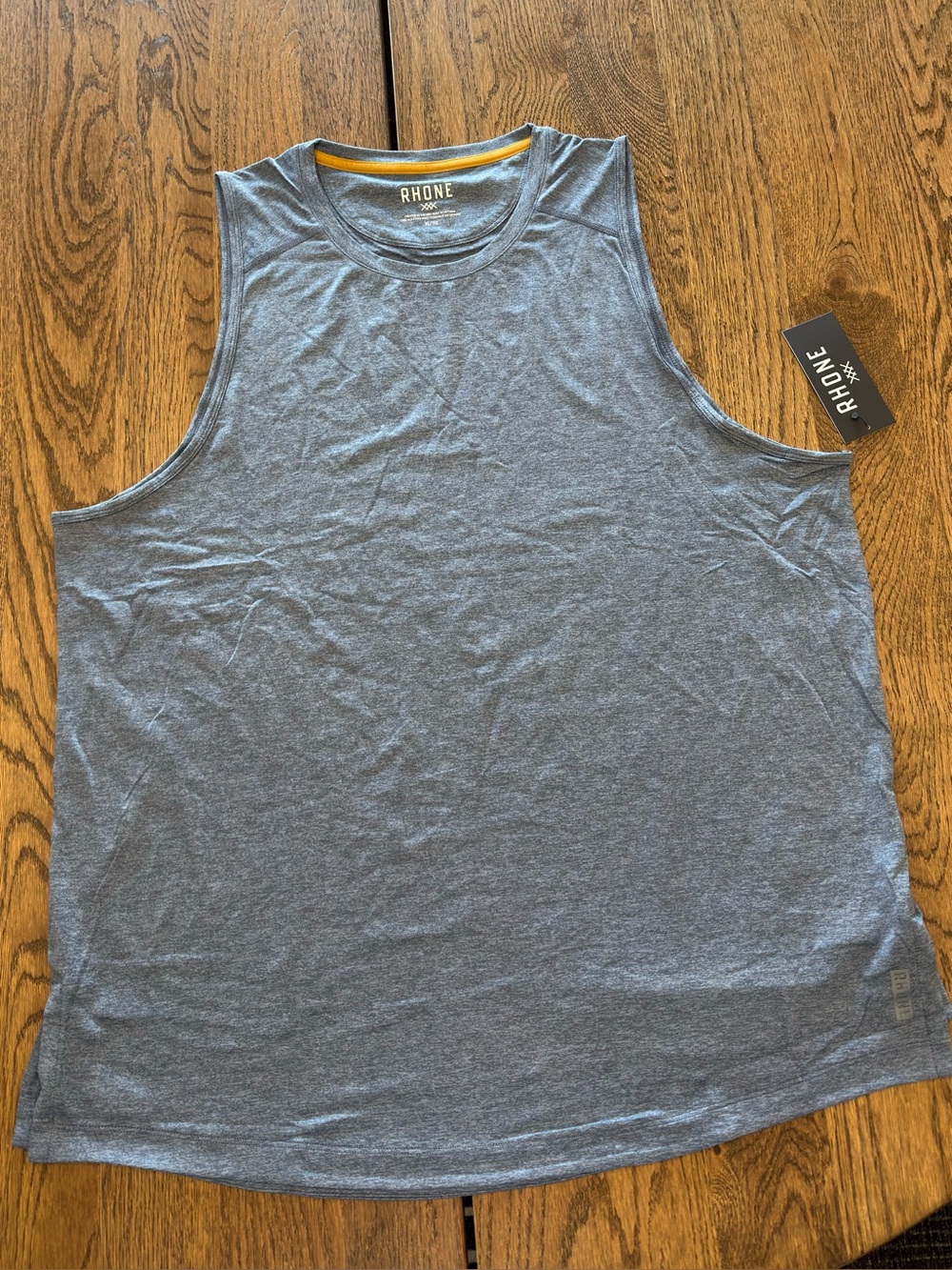 Rhone Men's Atmosphere Tank Heather Navy-Mens XL and L